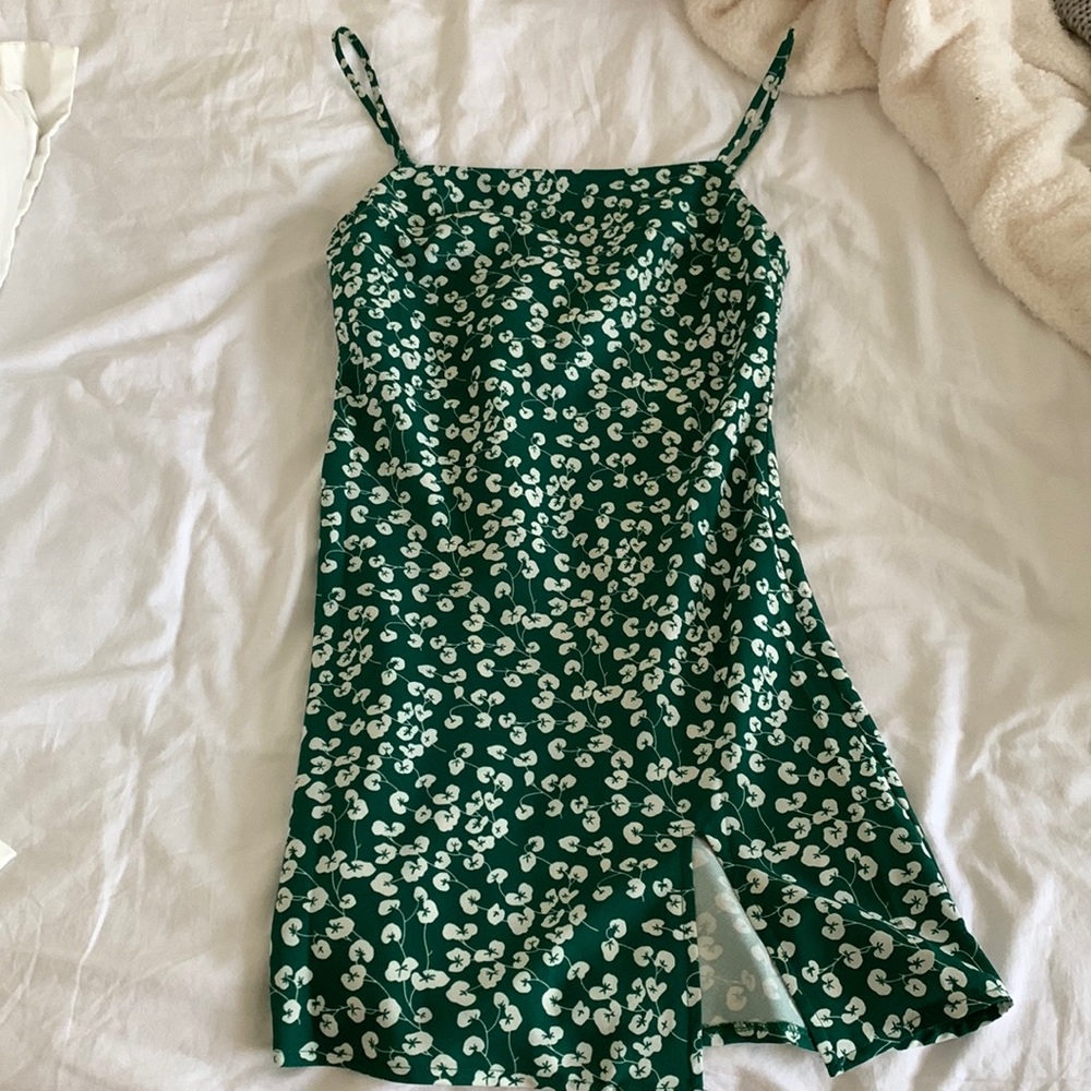 Princess Polly green mini dress
